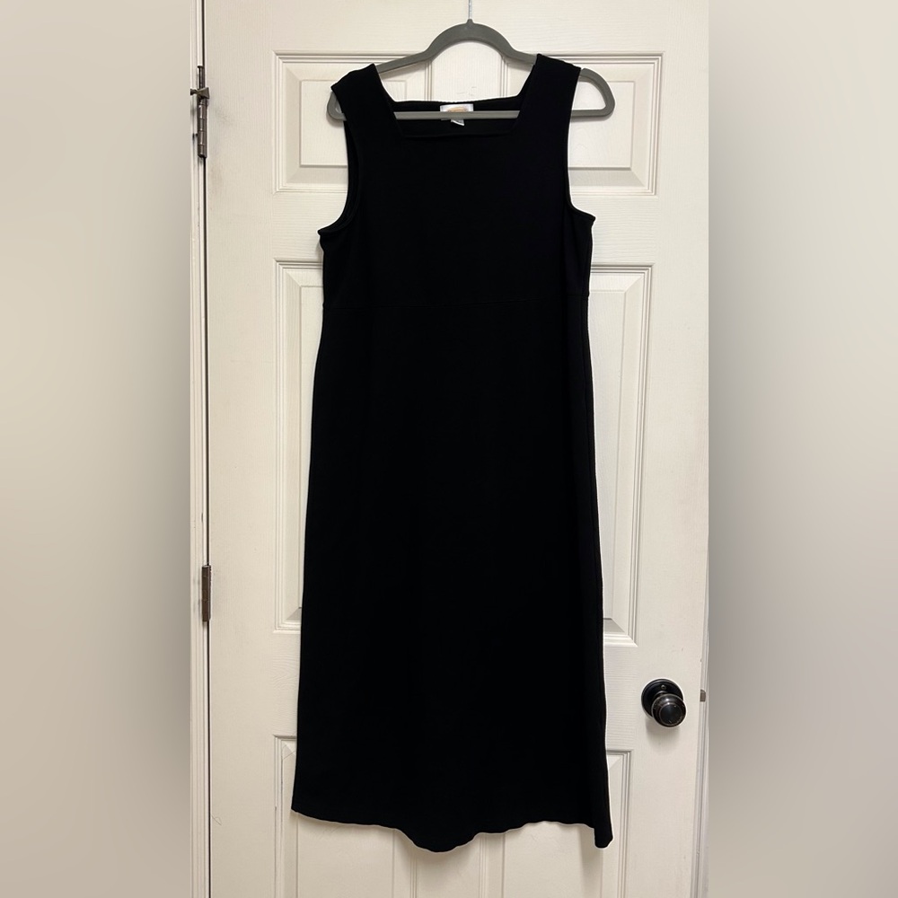Talbots Classic Black Midi/Maxi Jumper Dress